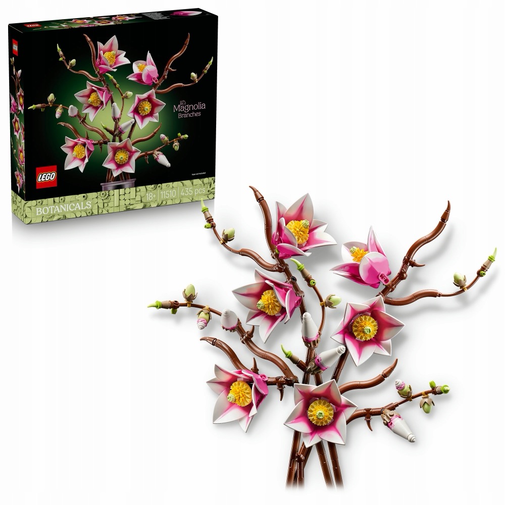 LEGO Botanicals Gałązki magnolii 11510 — oryginalny zestaw klocków LEGO