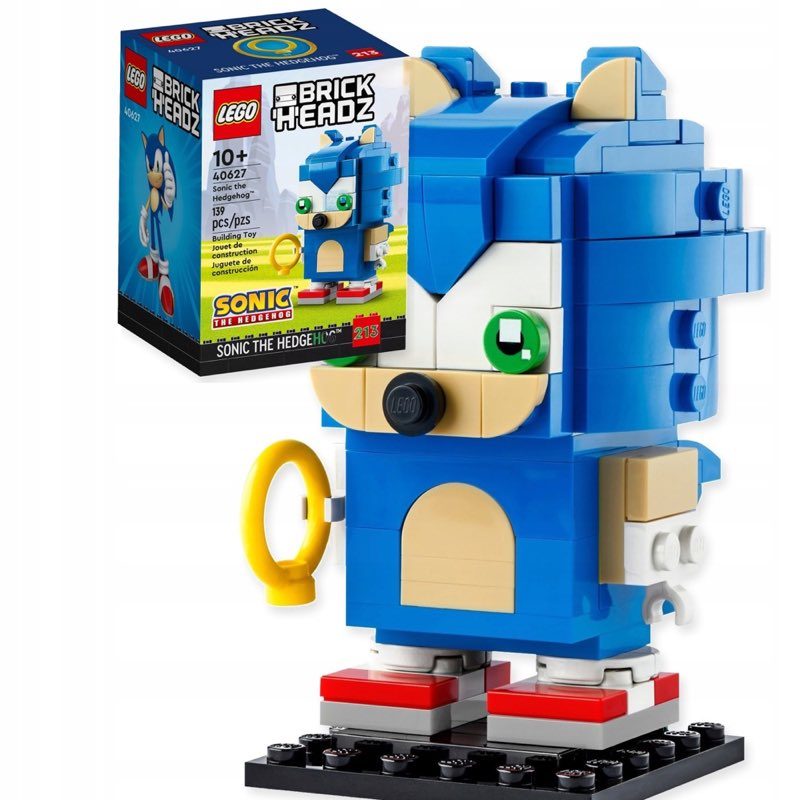 LEGO BrickHeadz 40627 Sonic the Hedgehog — oryginalny zestaw klocków LEGO