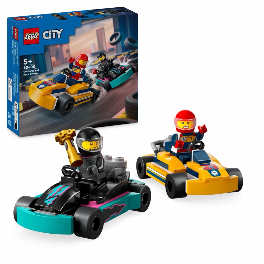 LEGO City 60400 Gokarty i kierowcy wyścigowi — oryginalny zestaw klocków LEGO