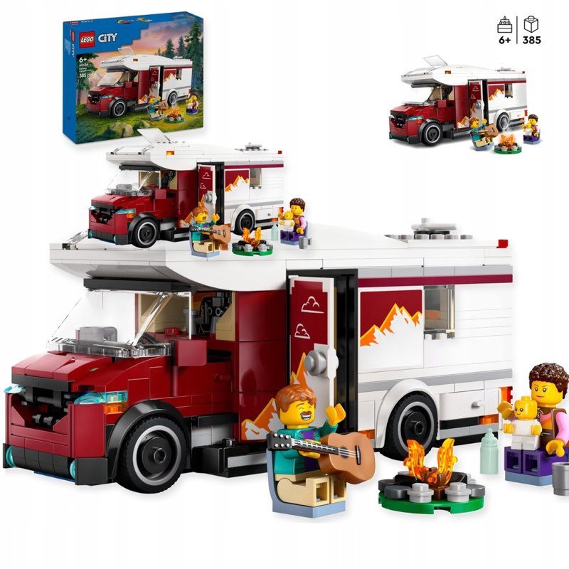 LEGO City 60454 Wakacyjna przyczepa przygodowa — oryginalny zestaw klocków LEGO