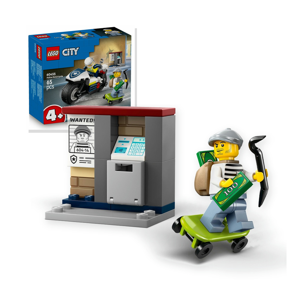 LEGO City 60455 Pościg na motocyklu policyjnym