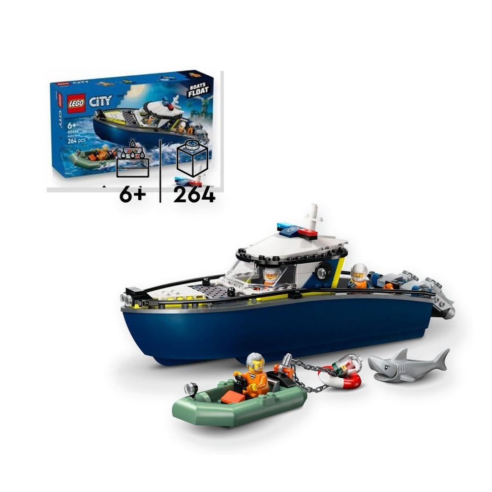 LEGO City 60456 Pościg łodzią policyjną