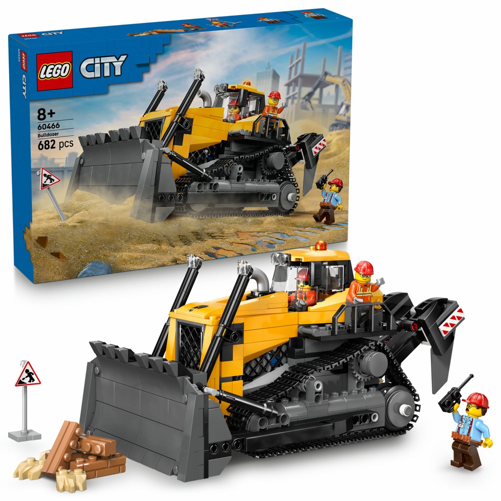 LEGO City 60466 Żółty buldożer — oryginalny zestaw klocków LEGO