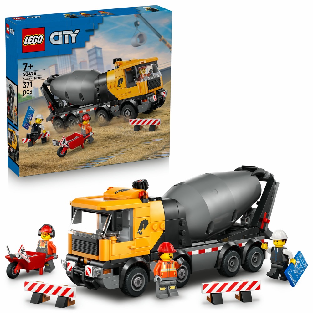 LEGO City 60478 Betoniarka — oryginalny zestaw klocków LEGO