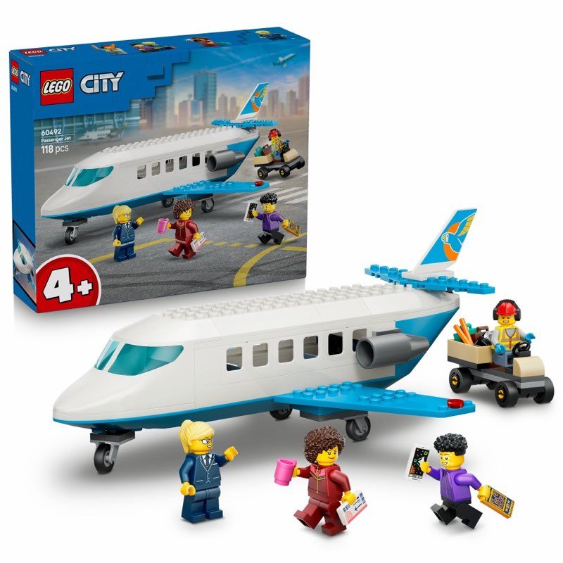 LEGO City 60492 Samolot transportowy — oryginalny zestaw klocków LEGO