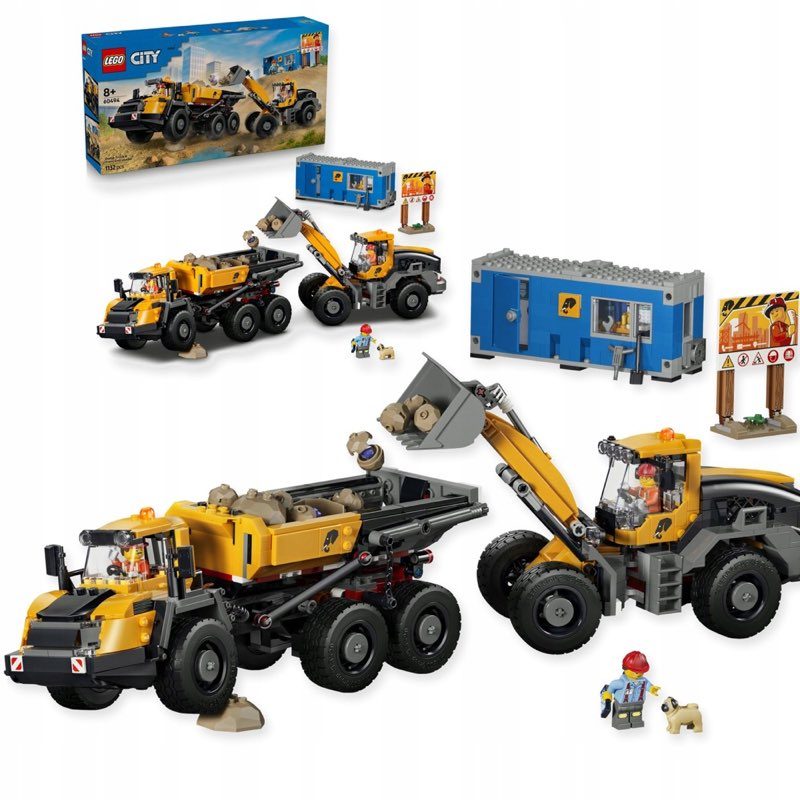 LEGO City 60494 Wywrotka i ładowarka czołowa — oryginalny zestaw klocków LEGO