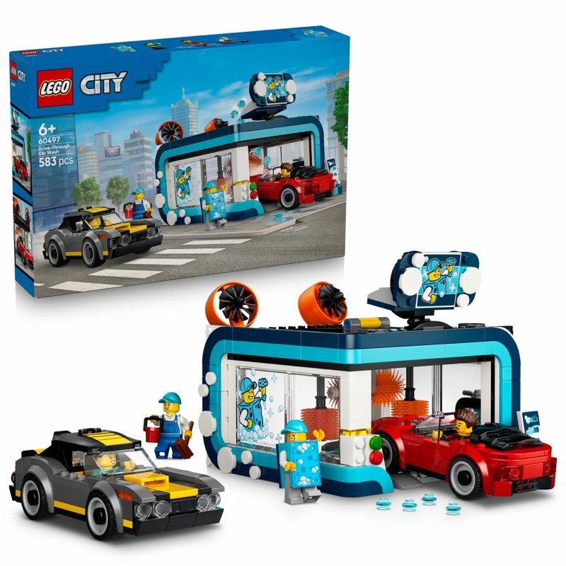 LEGO City 60497 Automatyczna myjnia samochodowa — oryginalny zestaw klocków LEGO
