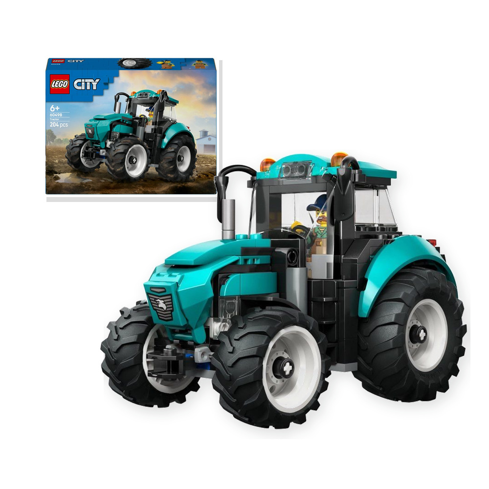 LEGO City 60498 Traktor turkusowy farma zestaw klocki