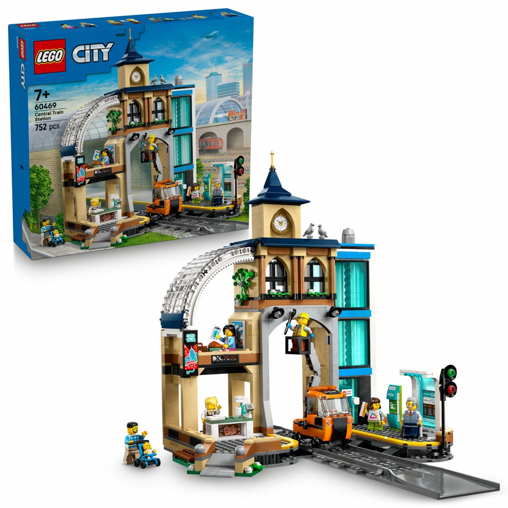 LEGO City Centralny dworzec kolejowy 60469 — oryginalny zestaw klocków LEGO