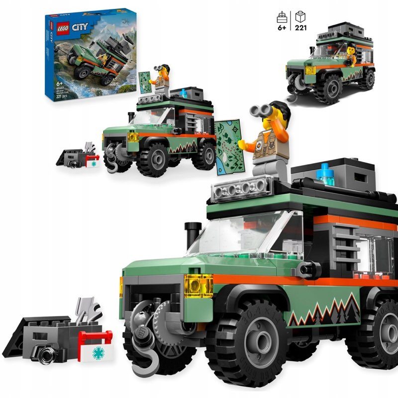 LEGO City Górska ciężarówka terenowa 4x4 60447 — oryginalny zestaw klocków LEGO