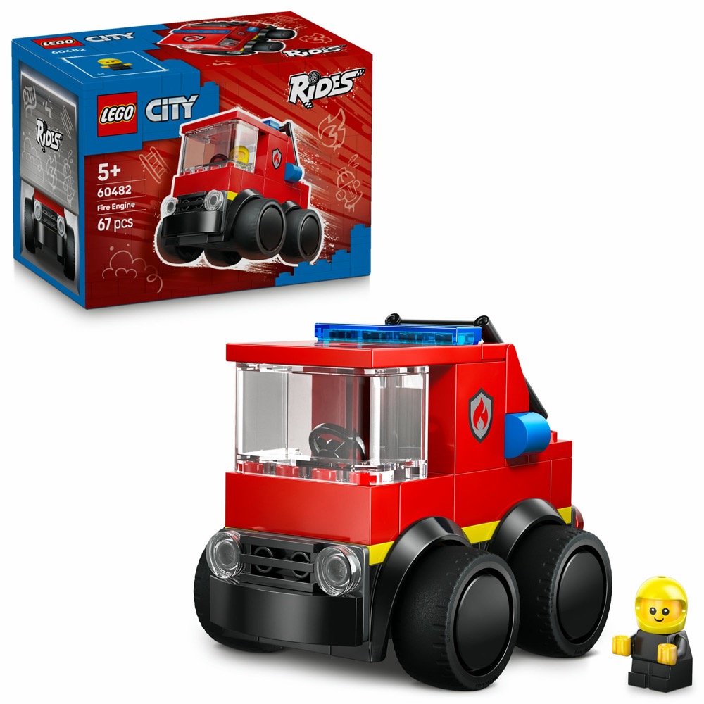 LEGO CITY Pojazdy Wóz strażacki z figurką 60482 — oryginalny zestaw klocków LEGO