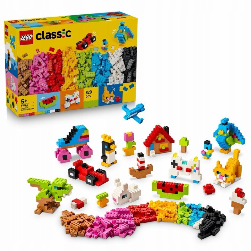 LEGO Classic 11045 Kolorowe klocki kreatywne — oryginalny zestaw klocków LEGO