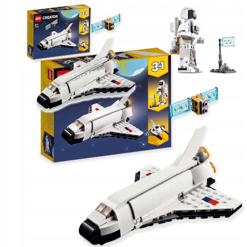 LEGO Creator 3 w 1 31134 Prom kosmiczny — oryginalny zestaw klocków LEGO