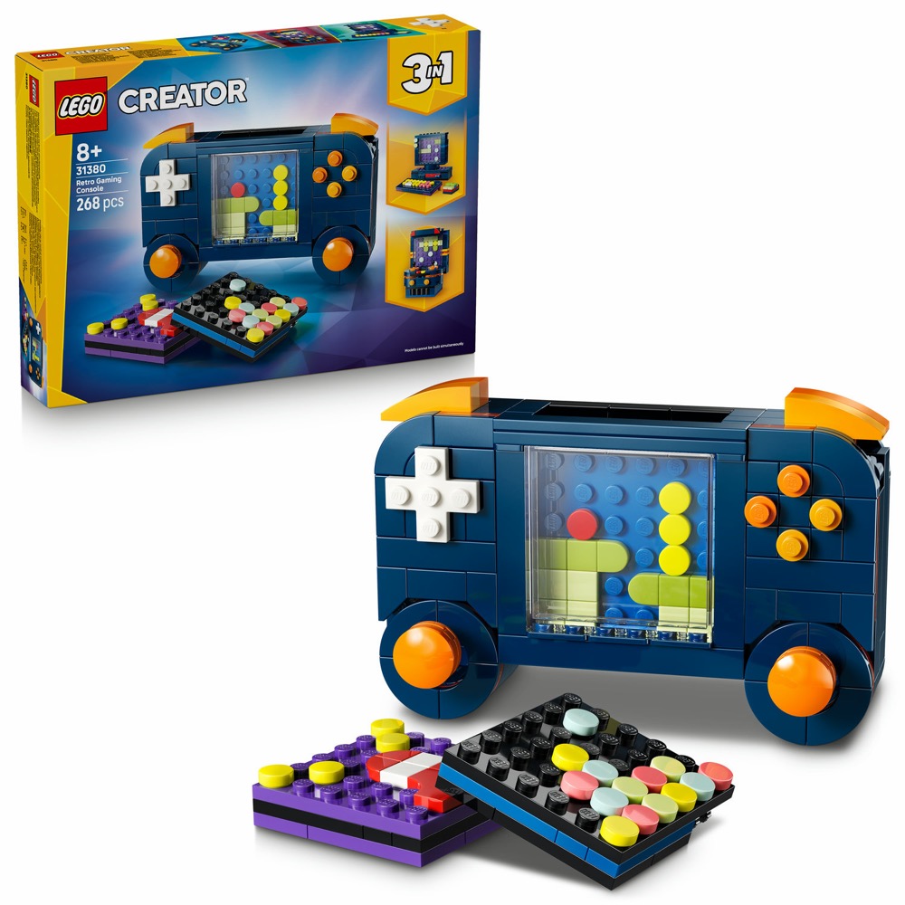 LEGO Creator 3 w 1 31380 Konsola do gry retro — oryginalny zestaw klocków LEGO