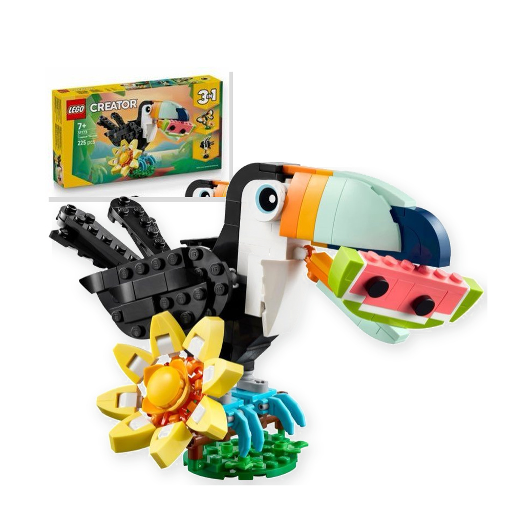 LEGO Creator 3 w 1 Dzikie zwierzęta: Tropikalny tukan 31173