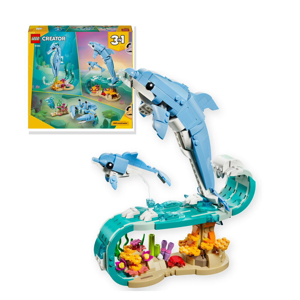 LEGO Creator 3 w 1 Zwierzęta morskie: piękny delfin 31385