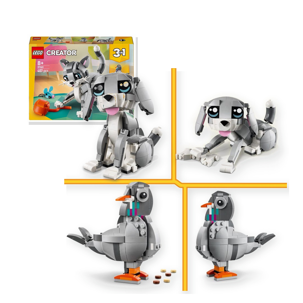 LEGO Creator 3 w 1 31163 Figlarny Kotek