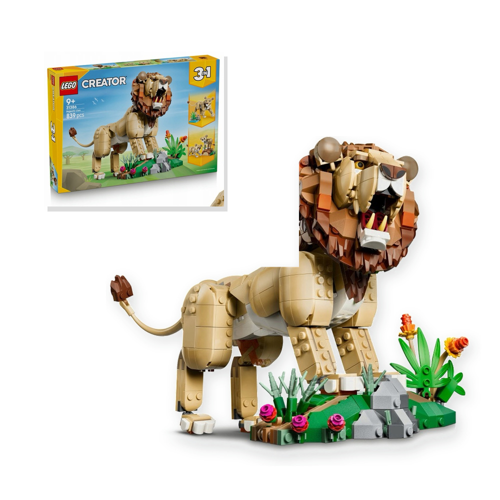 LEGO Creator 3w1 31386 Dzikie zwierzęta: Majestatyczny lew