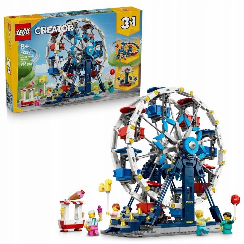 LEGO Creator 3w1 31389 Kultowe Koło Młyńskie — oryginalny zestaw klocków LEGO