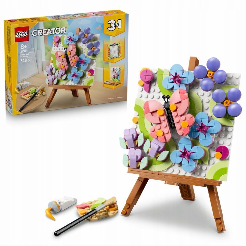LEGO Creator 3w1 31390 Malowanie kwiatów — oryginalny zestaw klocków LEGO