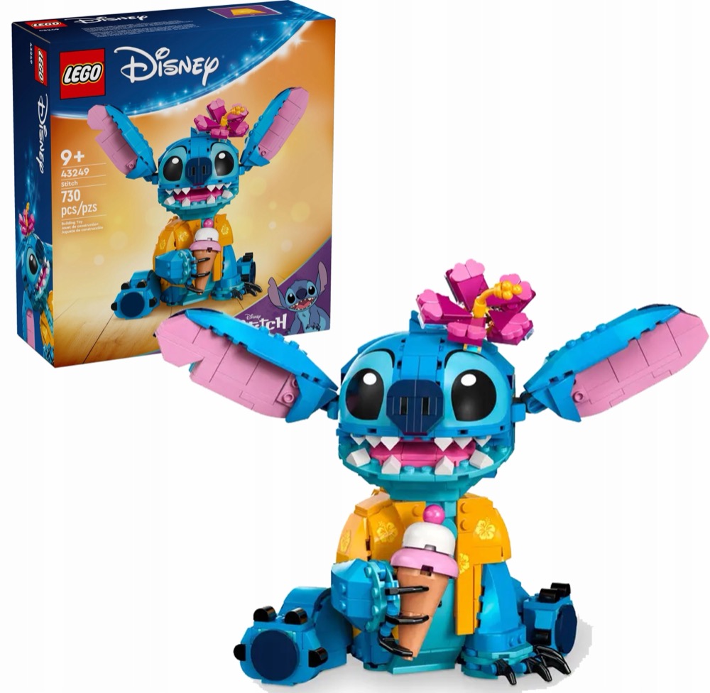 LEGO Disney 43249 Stitch — oryginalny zestaw klocków LEGO