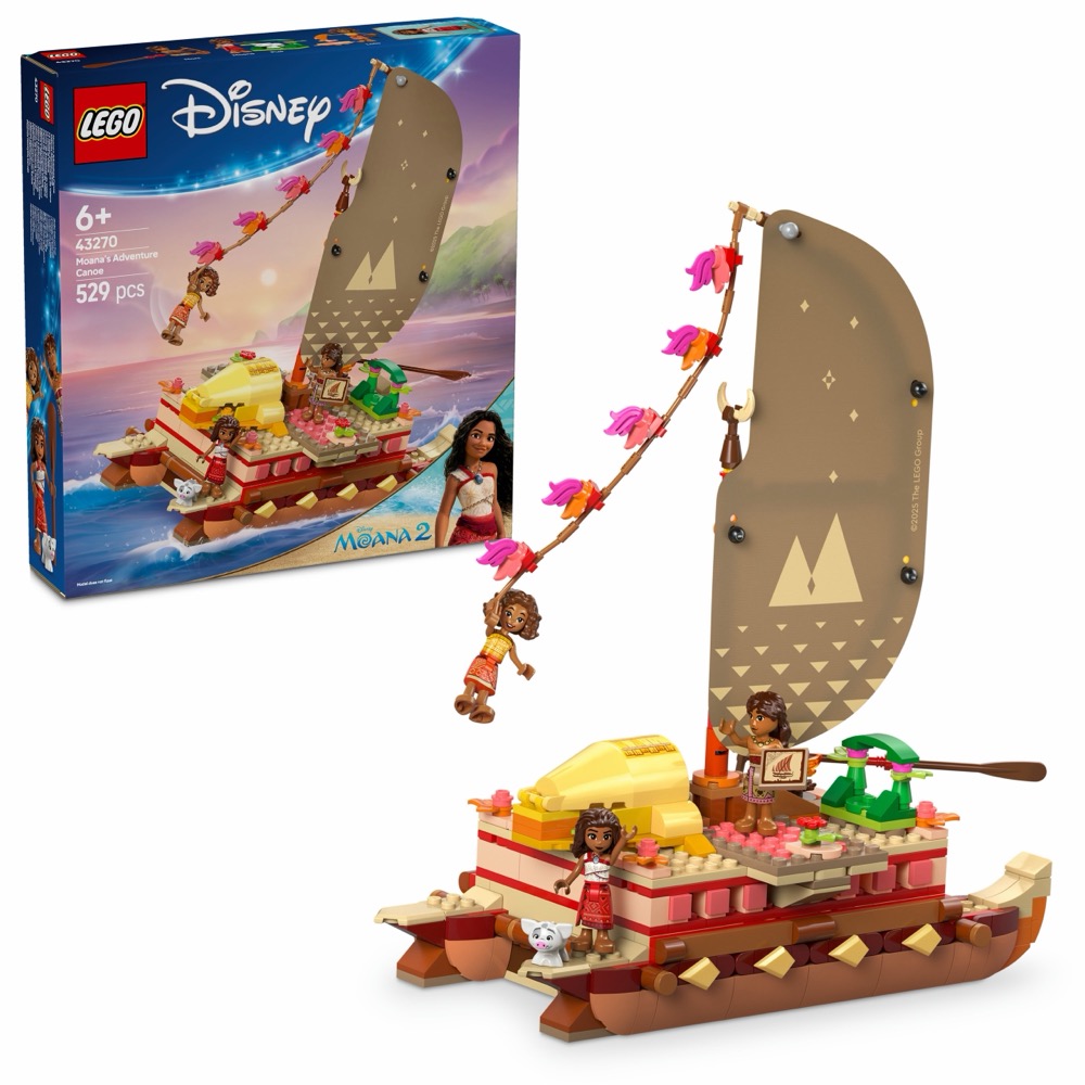 LEGO Disney 43270 Kajakowa przygoda Vaiany — oryginalny zestaw klocków LEGO