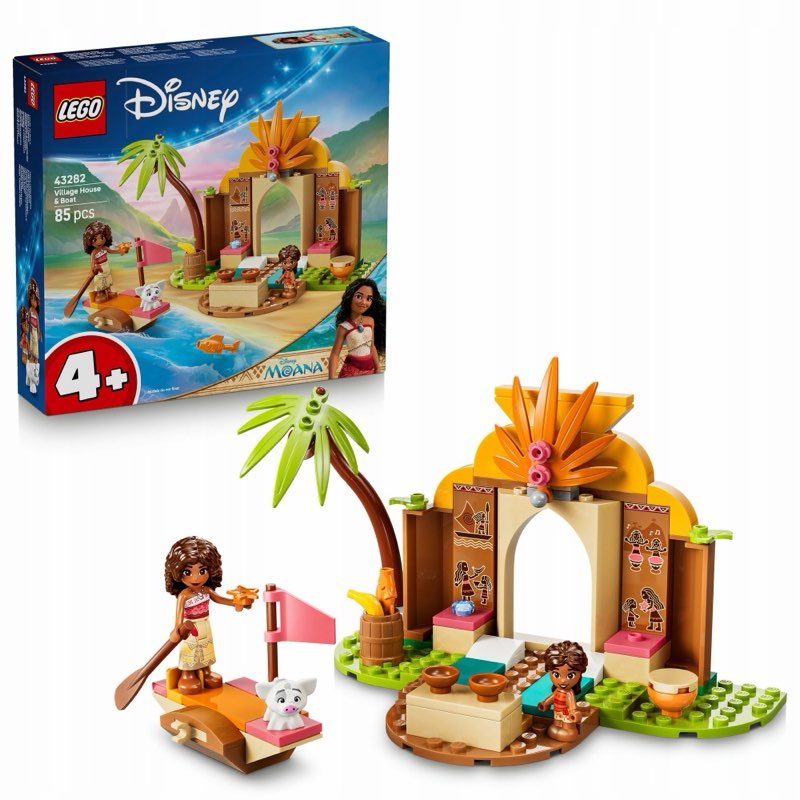 LEGO Disney 43282 Domek na vesnici a loďka — oryginalny zestaw klocków LEGO