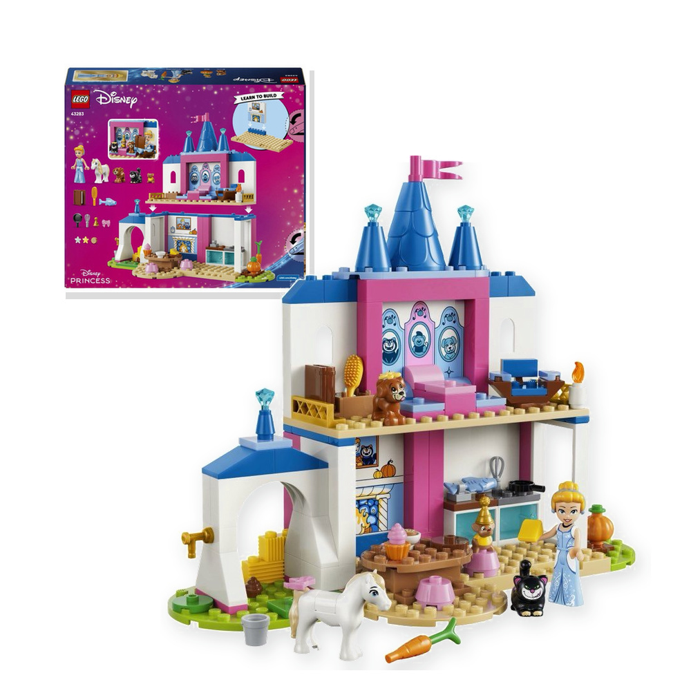 LEGO Disney 43283 Zamek Kopciuszka i jej przyjaciele