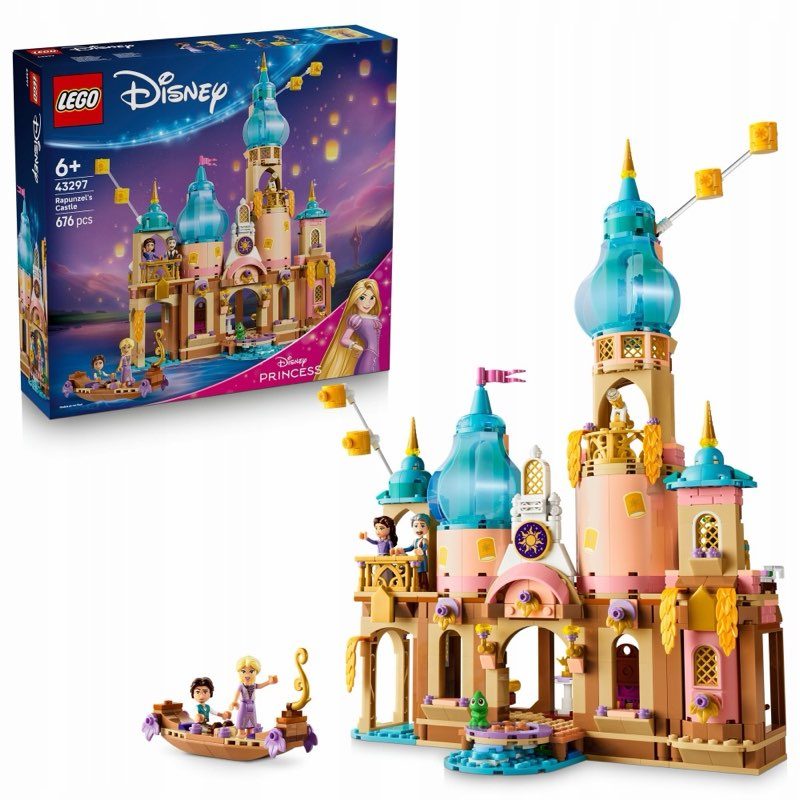 LEGO Disney 43297 Zamek Księżniczki Roszpunki — oryginalny zestaw klocków LEGO