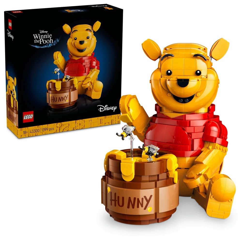 LEGO Disney 43300 Kubuś Puchatek Figurka Kolekcjonerska 18+ 1399 el. — oryginalny zestaw klocków LEGO