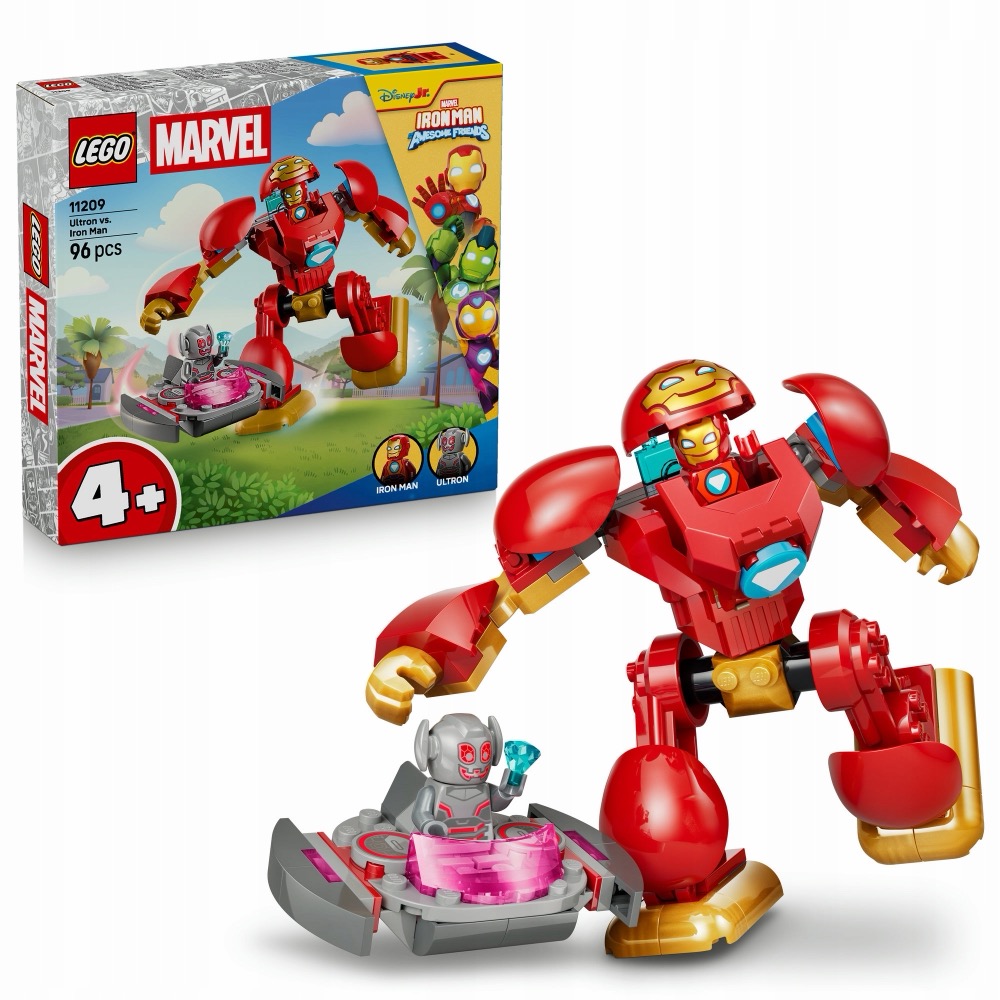 LEGO Disney Junior Marvel 11209 Ultron vs. Iron Man — oryginalny zestaw klocków LEGO