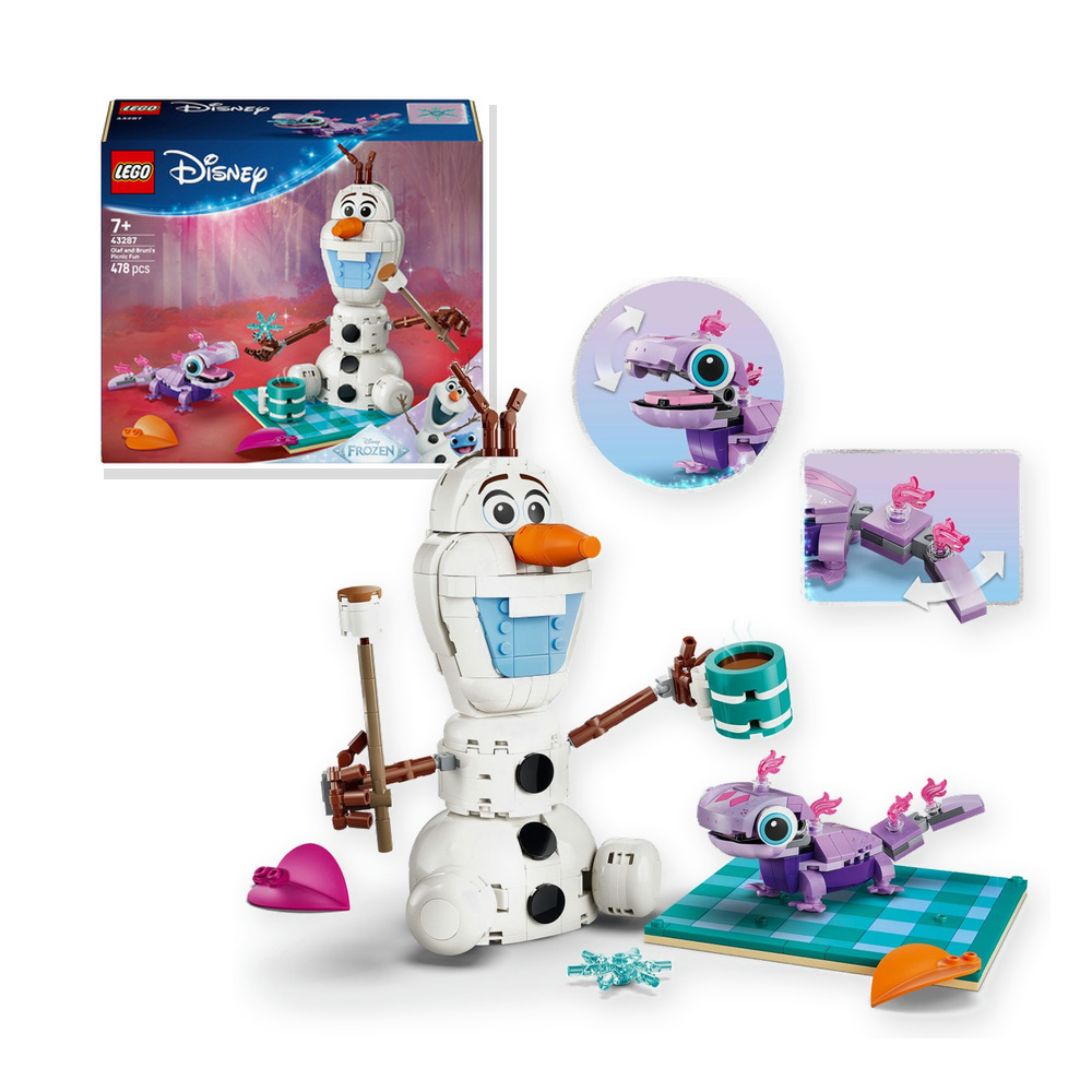 LEGO Disney Kraina lodu 43287 Piknik Olafa i Bruniego Zestaw klocków 7+