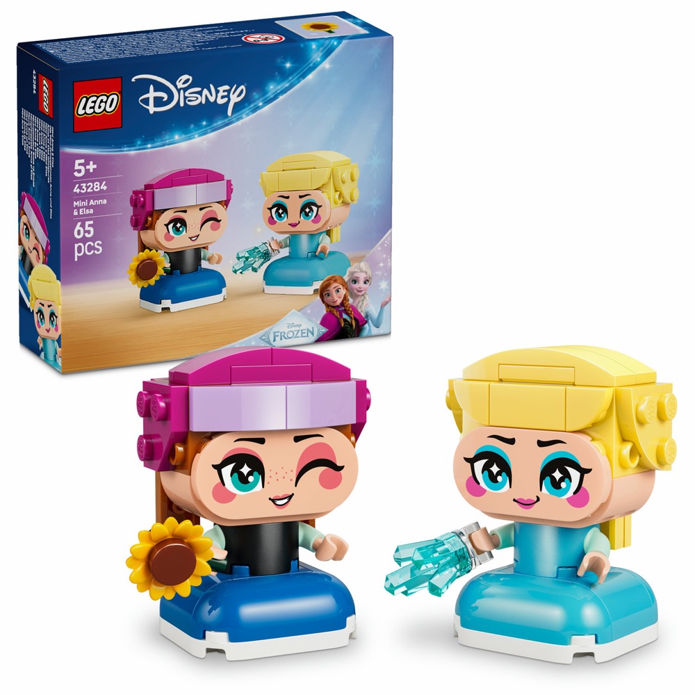LEGO Disney Princess 43284 Mini Anna i Elsa — oryginalny zestaw klocków LEGO