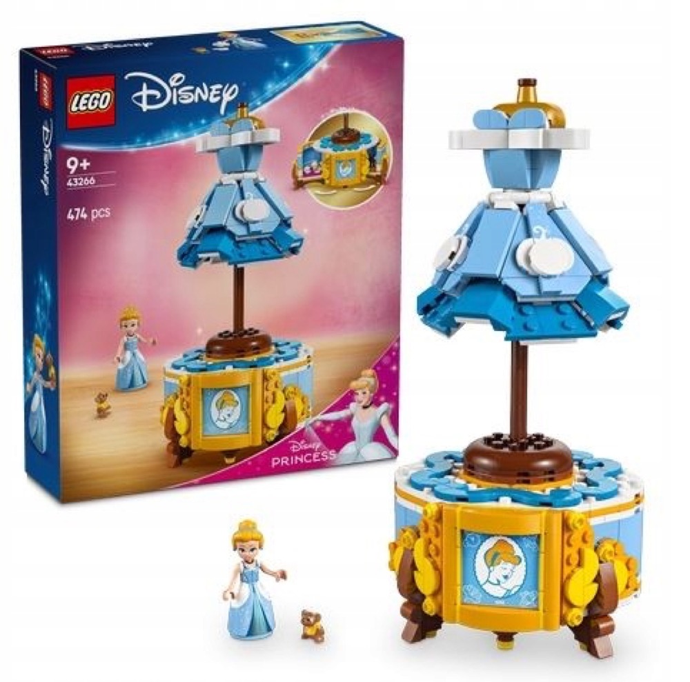 LEGO Disney Princess Suknia Kopciuszka 43266 — oryginalny zestaw klocków LEGO