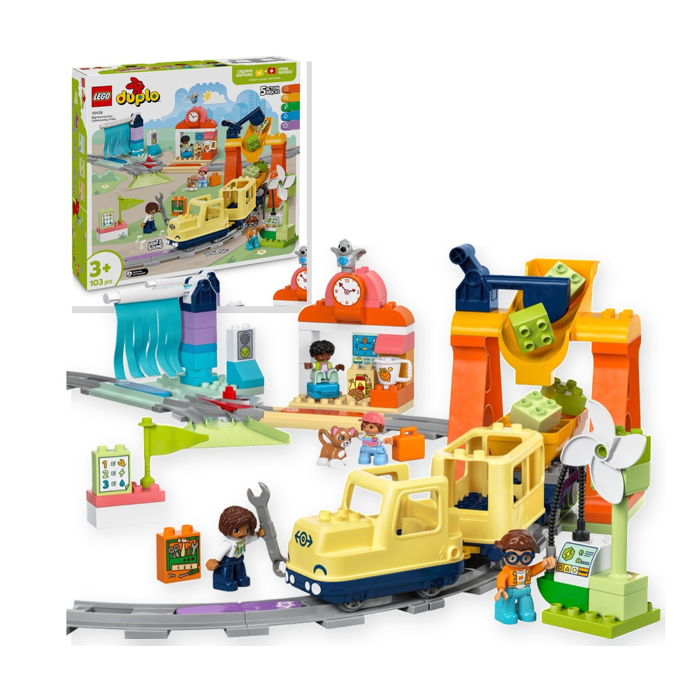 LEGO DUPLO 10428 Duży interaktywny pociąg miejski
