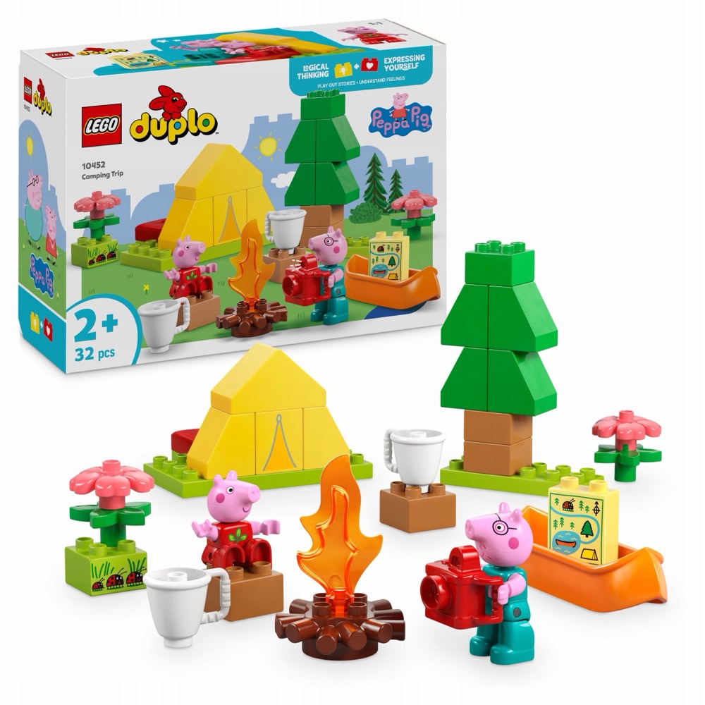 LEGO Duplo 10452 Świnka Peppa i kemping — oryginalny zestaw klocków LEGO