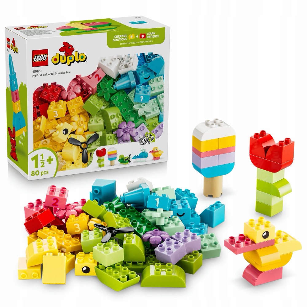 LEGO DUPLO 10479 Kolorowe klocki kreatywne — oryginalny zestaw klocków LEGO