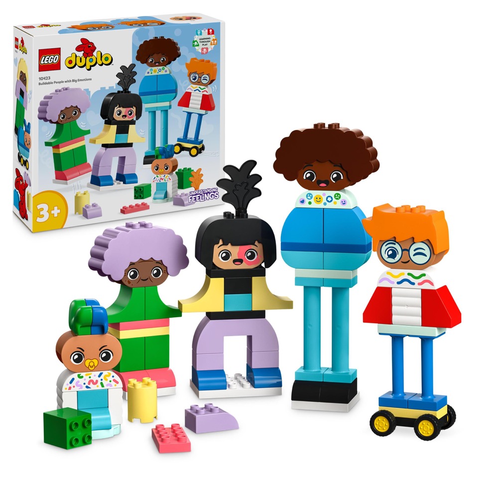 LEGO Duplo Klocki 10423 Ludziki z emocjami wiek 2+ 24m+ — oryginalny zestaw klocków LEGO
