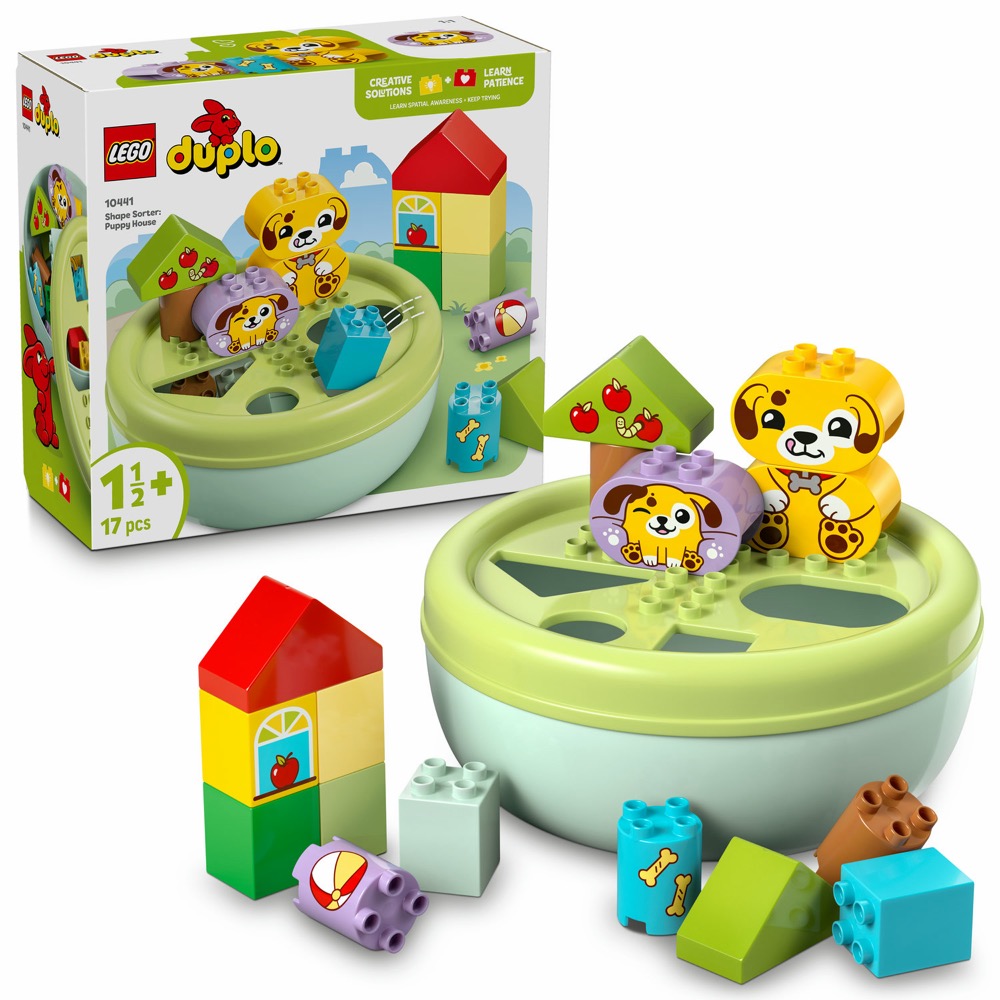 LEGO DUPLO Sorter kształtów dom piesków 10441 — oryginalny zestaw klocków LEGO
