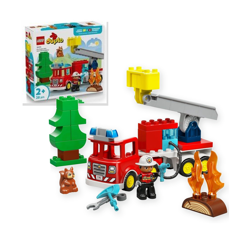 LEGO DUPLO Wóz strażacki z wężem i strażakiem 10473
