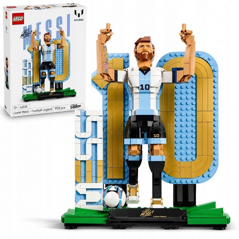 Zestaw klocków LEGO Editions Football Lionel Messi (43015) — oryginalny zestaw klocków LEGO
