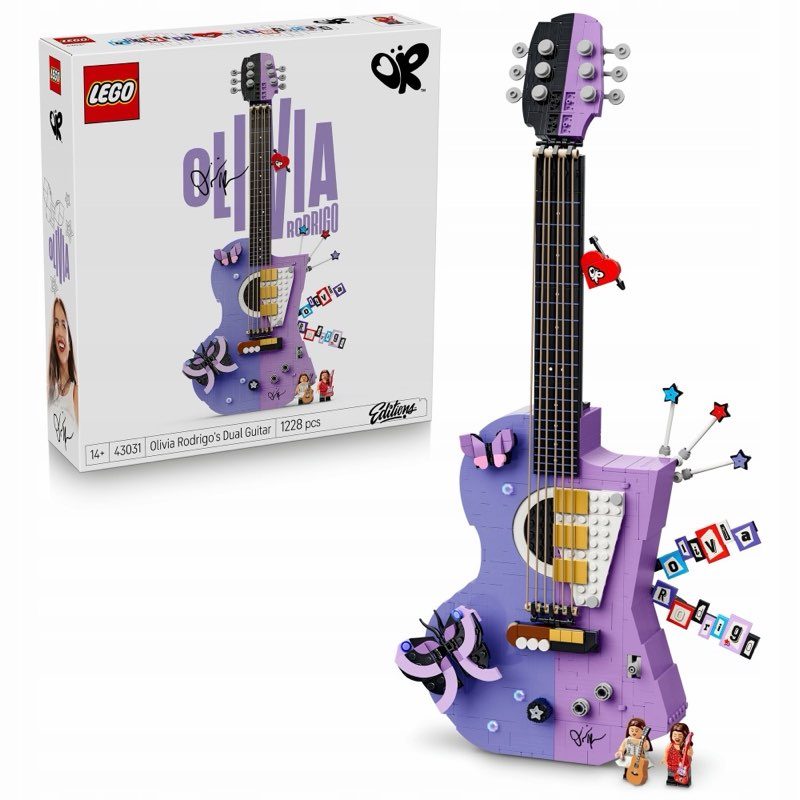 LEGO Editions 43031 Podwójna gitara Olivii Rodrigo — oryginalny zestaw klocków LEGO