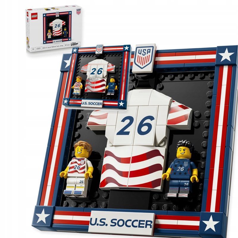 LEGO Editions Football 43033 Koszulka piłkarska reprezentacji USA — oryginalny zestaw klocków LEGO