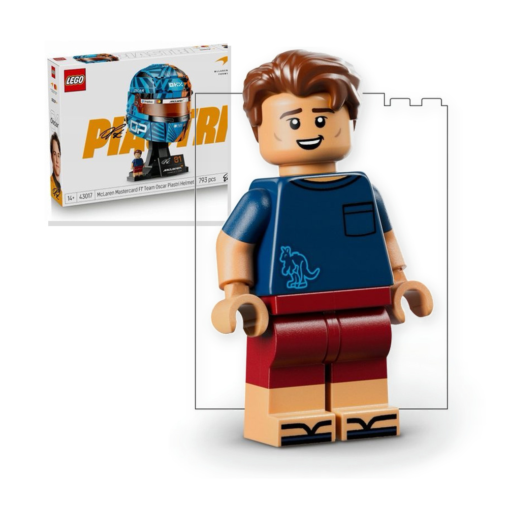 LEGO Edycja 43017 Kask Oscara Piastriego z zespołu McLaren Mastercard F1