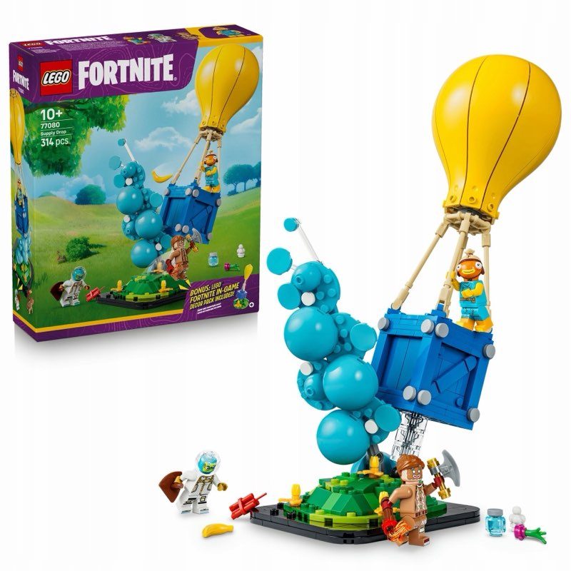 LEGO Fortnite 77080 Zrzut zapasów — oryginalny zestaw klocków LEGO
