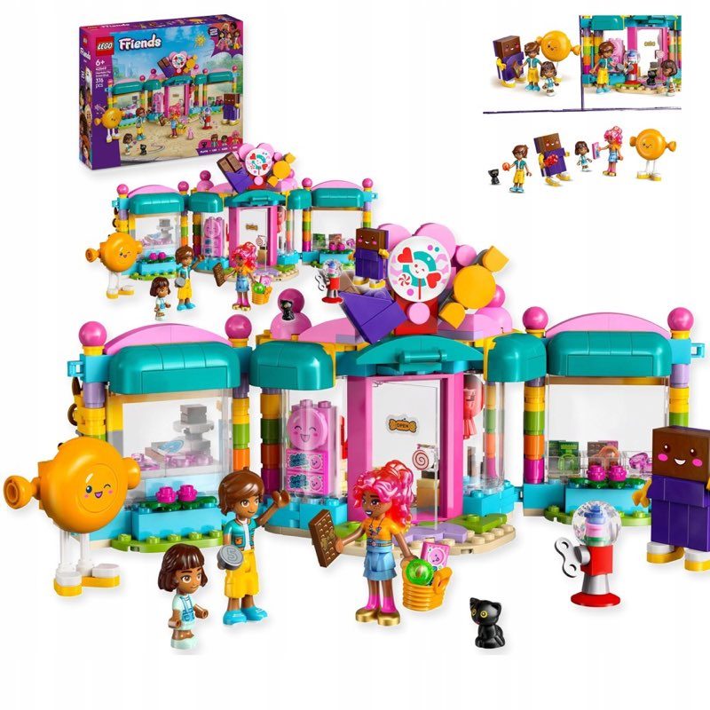 LEGO Friends 42649 Sklep z cukierkami w Heartlake — oryginalny zestaw klocków LEGO