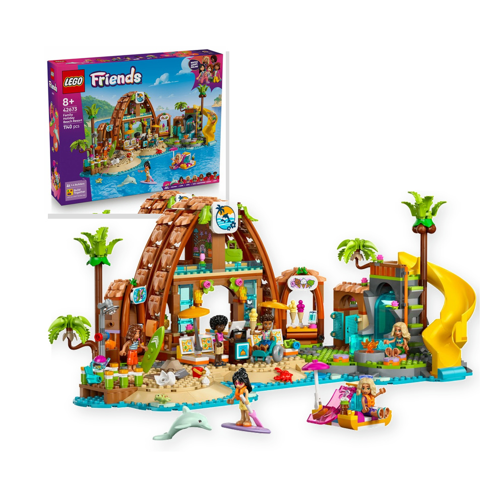 LEGO Friends 42673 Klocki Rodzinne wakacje na plaży