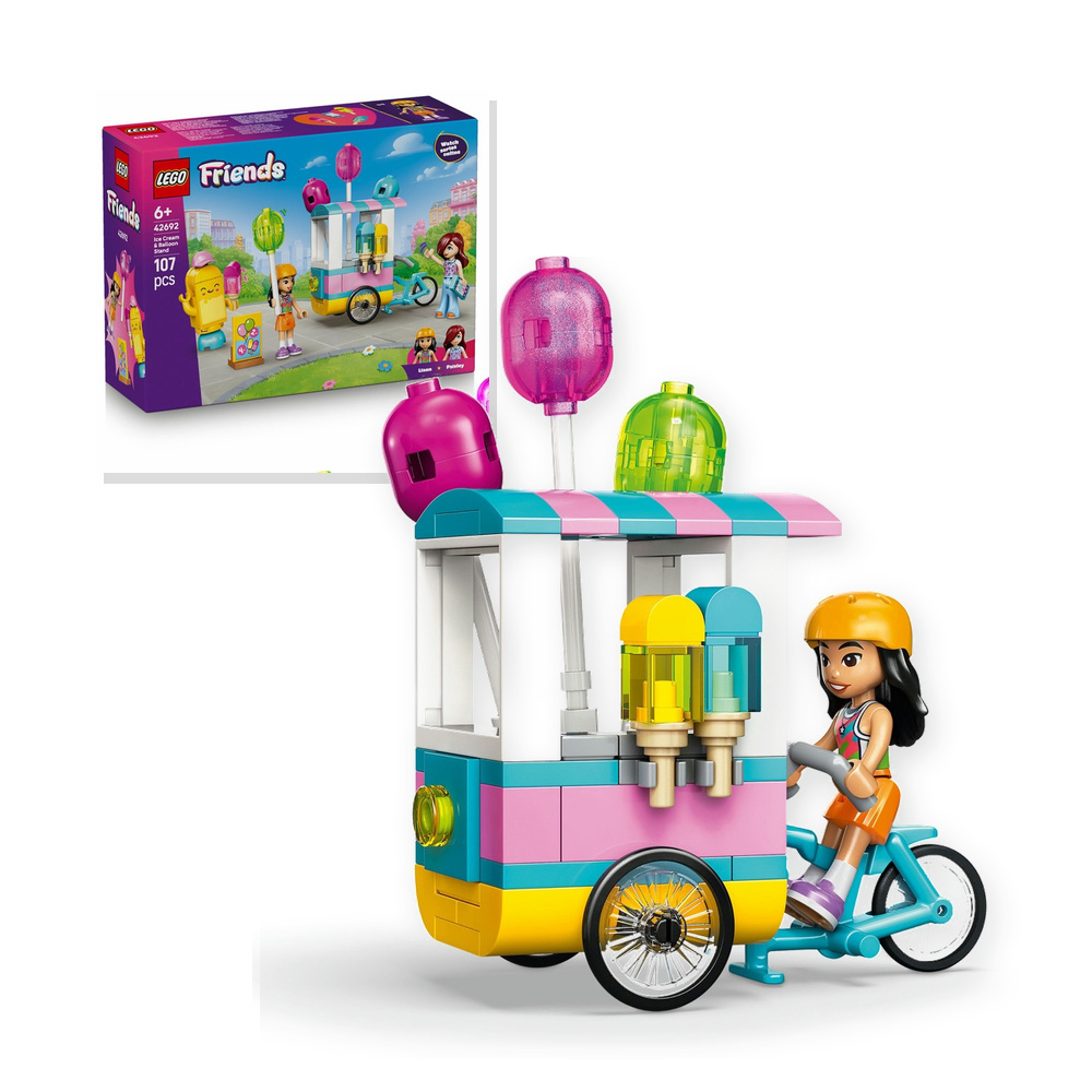 Lego Friends 42692 Stoisko z lodami i balonami Minilaleczki Liann i Paisley