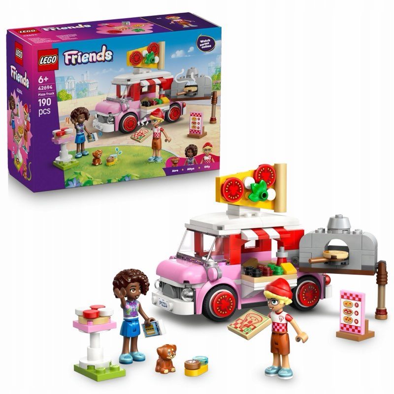LEGO Friends 42694 Mobilny punkt z pizzą — oryginalny zestaw klocków LEGO