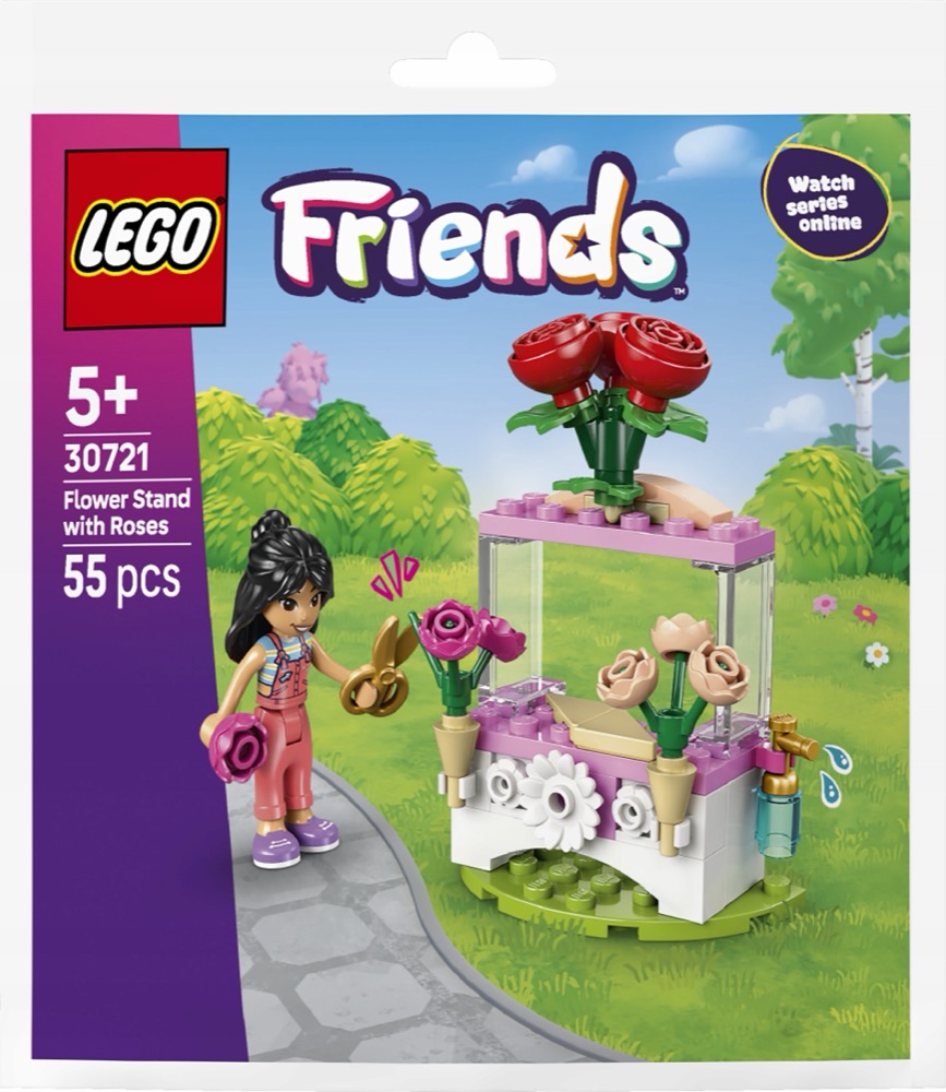 LEGO Friends Kwiatowe stoisko z różami 30721 — oryginalny zestaw klocków LEGO